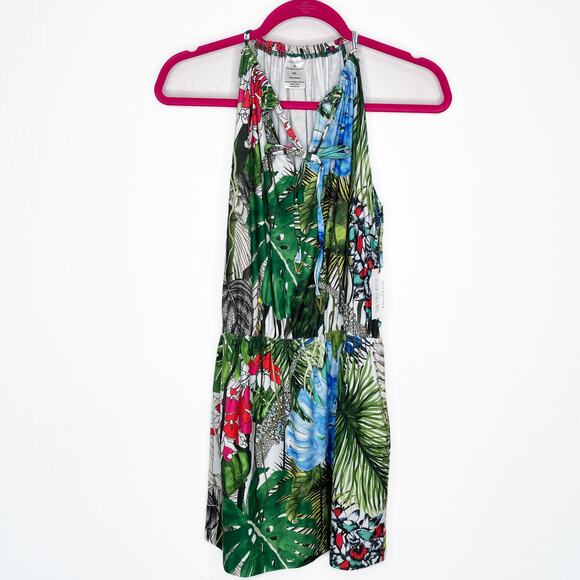 NWT Swiminista Christian Lacroix Carefree Tropical Jardin Swim Coverup Dress - Picture 3 of 13